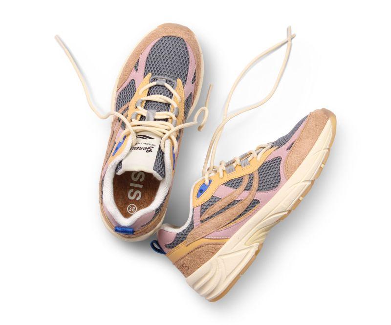 Genesis G-Eco 99 Multi Color Beige Nude Rose Grey Sneaker Unisex grau rosa braun